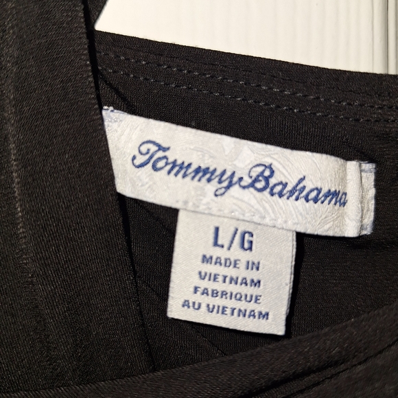 Tommy Bahama women's halter midi dress black  large - Picture 4 of 5